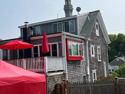 Provincetown Cape Cod vacation rental - 27 Standish Street view of the rear of house with deck