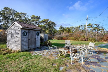 Eastham Cape Cod vacation rental - Back Yard Patio with Firepit