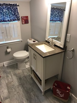 Hyannis Cape Cod vacation rental - Tub shower full bathroom.