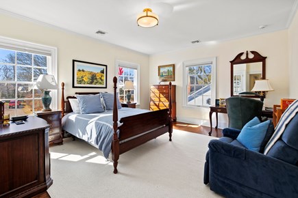 Osterville Cape Cod vacation rental - Bedroom with a designated work space and a queen bed