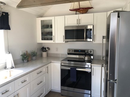 Falmouth, Teaticket Cape Cod vacation rental - Galley kitchen-new appliances