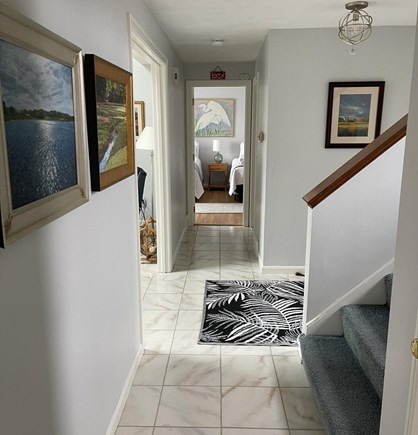 West Dennis Cape Cod vacation rental - Hallway with stairs to 2nd floor
