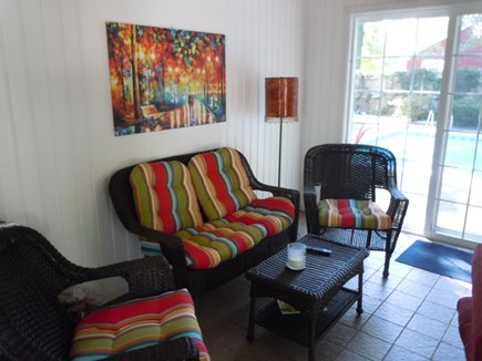 Centerville Cape Cod vacation rental - Sunroom off fenced in pool area!