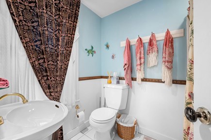 Sagamore Beach Cape Cod vacation rental - Shower stall bathroom off the queen bedroom