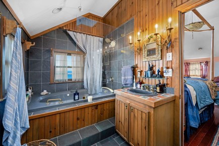 Sagamore Beach Cape Cod vacation rental - Bathroom off of the king bedroom