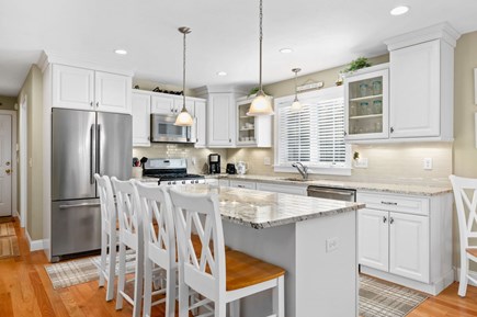 Harwich Cape Cod vacation rental - Bright and open kitchen with island seating