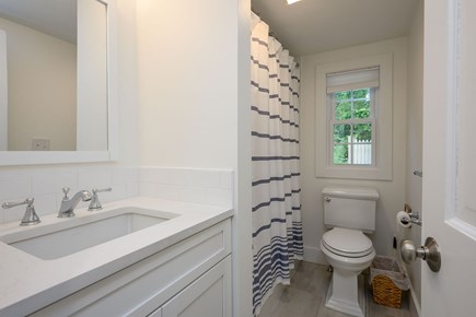 Chatham Cape Cod vacation rental - First floor full bathroom with shower/tub combo