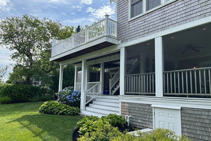 Dennis Cape Cod vacation rental - Screened-in porch offmthe back of house