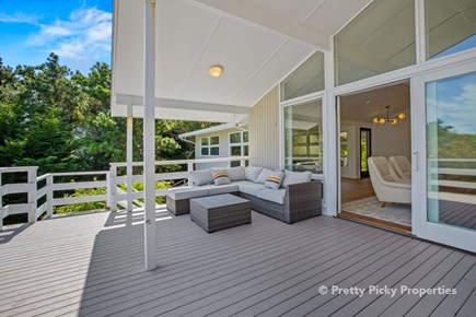 Orleans Cape Cod vacation rental - This spacious deck is directly off the living room