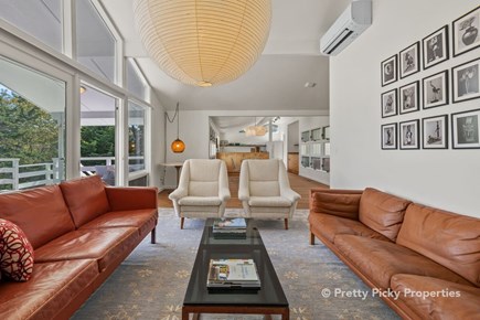 Orleans Cape Cod vacation rental - Living room looking back at dining area