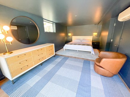 Orleans Cape Cod vacation rental - Newly finished lower level bedroom accessed via an exterior sliding glass door