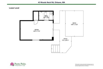 Orleans Cape Cod vacation rental - Floor plan of second floor