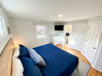 Dennis Cape Cod vacation rental - Main Bedroom With view to en suite Half Bath