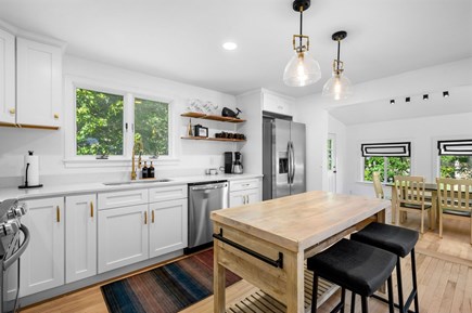 Mashpee Cape Cod vacation rental - Kitchen with stainless steel appliances