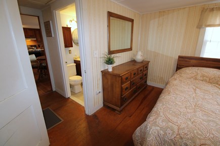 Dennis Cape Cod vacation rental - Queen room with bathroom in hallway