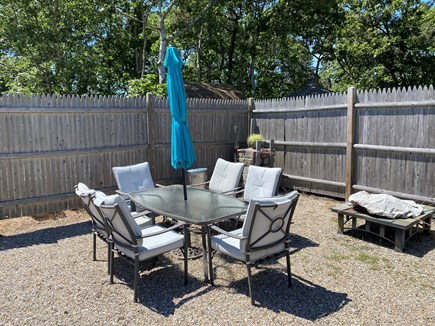 DennisPort Cape Cod vacation rental - Outdoor dining and grilling area