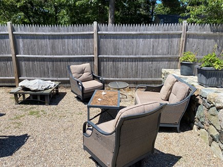 DennisPort Cape Cod vacation rental - Outdoor seating and firepit