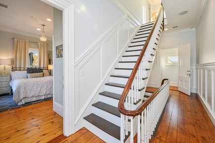 Harwich Port Cape Cod vacation rental - Stairway from second floor to third