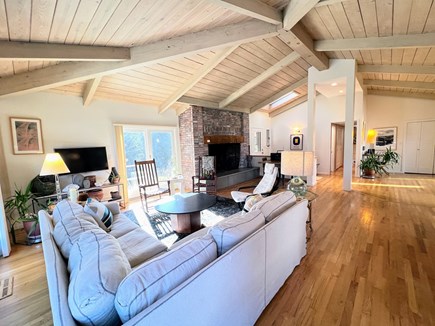 Orleans Cape Cod vacation rental - Living Area with Sliders Out to Deck