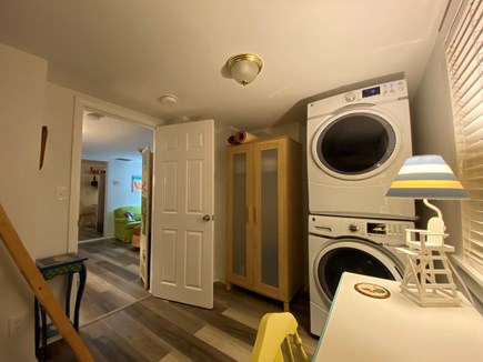 Hyannis Cape Cod vacation rental - The bunk room has the washer and dryer, & desk with Ethernet.