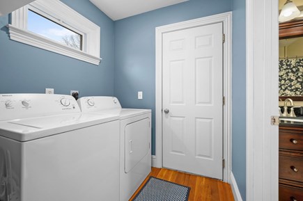 Bourne Cape Cod vacation rental - Washer and dryer off primary bedroom