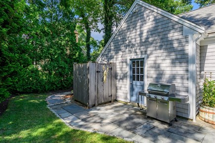 Osterville Cape Cod vacation rental - Outdoor shower and grill