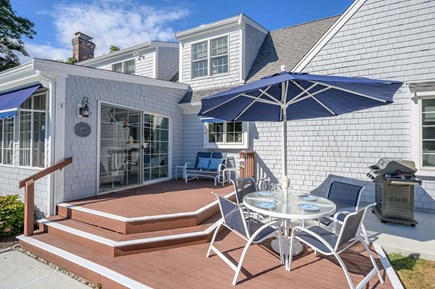 Harwich Port Cape Cod vacation rental - Deck off sunroom