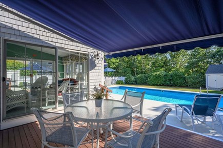 Harwich Port Cape Cod vacation rental - Awning for shade