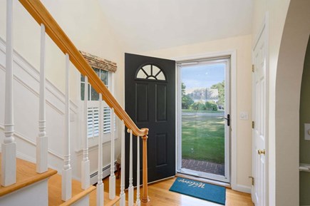 Harwich Port Cape Cod vacation rental - Front door entry and upper level