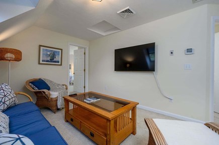 Harwich Port Cape Cod vacation rental - Second floor sitting area with TV