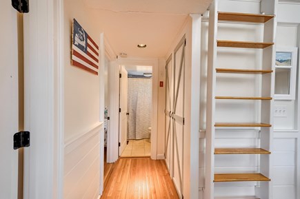 South Yarmouth Cape Cod vacation rental - Hallway down to bedrooms and bathroom