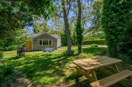 Orleans Cape Cod vacation rental - Outdoor area with seating and grill