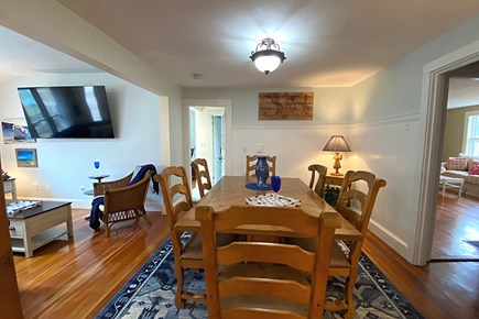 West Yarmouth Cape Cod vacation rental - Dining table seats 6. Two leaves can be added to seat 8+.