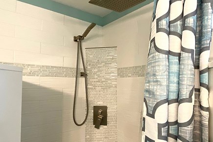 West Yarmouth Cape Cod vacation rental - Primary ensuite bathroom also features a luxurious walk-in shower