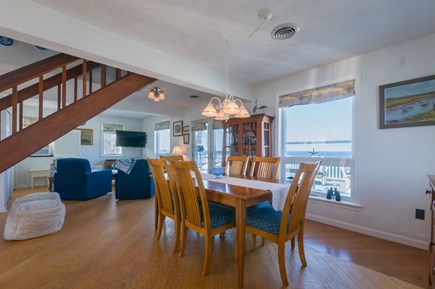 East Sandwich Cape Cod vacation rental - Dining and living room