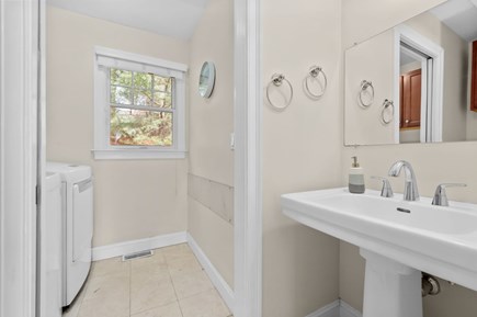 Harwich Port Cape Cod vacation rental - Half bath on the main floor with washer and dryer