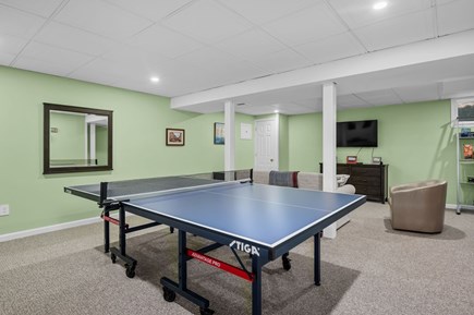 Harwich Port Cape Cod vacation rental - Lower level recreation room with ping pong table