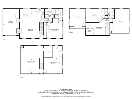 Harwich Port Cape Cod vacation rental - Floor plan of home
