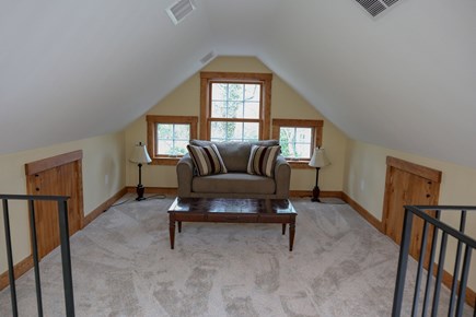 Brewster Cape Cod vacation rental - Loft has two of these twin sleep sofas and room for the kids to play