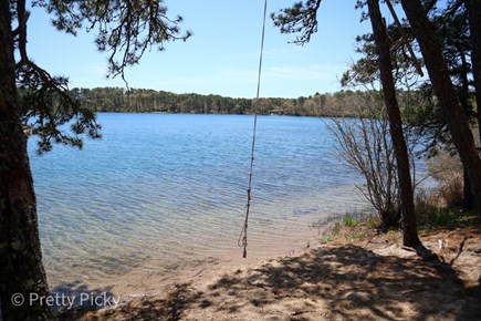 Chatham Cape Cod vacation rental - Cool rope swing is just down the beach