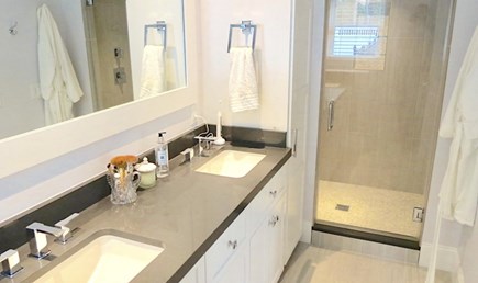 West Harwich Cape Cod vacation rental - Main floor Master en suite with a steam bath