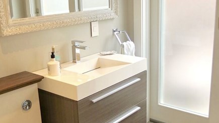 West Harwich Cape Cod vacation rental - Half bath that leads to 2 outdoor showers