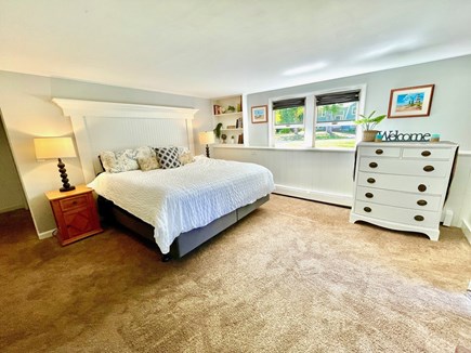 West Yarmouth Cape Cod vacation rental - 1st Bedroom with King Bed, en suite Bath, Kitchenette, & Smart TV