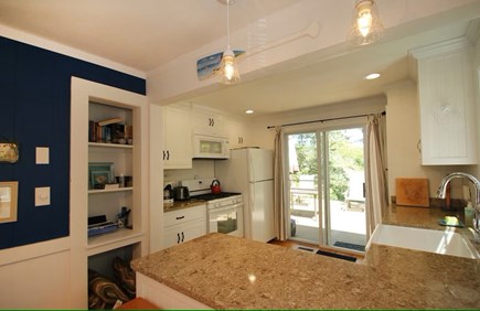 Hyannis Cape Cod vacation rental - Kitchen with Slider to Deck