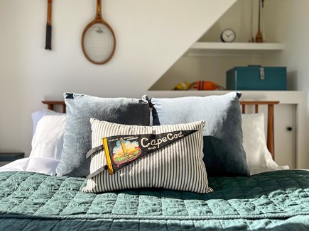 Provincetown Cape Cod vacation rental - Secondary bedroom features charming decor and a queen bed.