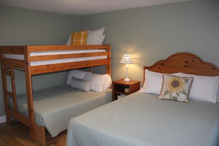 North Falmouth Cape Cod vacation rental - 2nd floor bedroom, queen and double/twin bunk beds