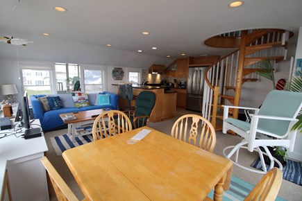 Hyannis Cape Cod vacation rental - Overview showing spiral stairs to loft
