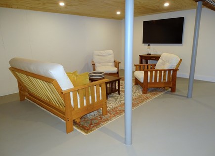 Eastham Cape Cod vacation rental - Full-size futon easily transitions as additional bed (w/bedding)