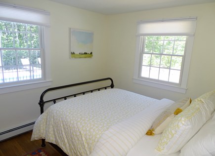 Eastham Cape Cod vacation rental - Queen bedroom has morning sun and views of the pool