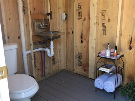 Eastham Cape Cod vacation rental - Fun outdoor bath is great for privacy & no need to go inside!